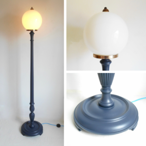 Antique mahogany floor lamp by Fiona Bradshaw Designs